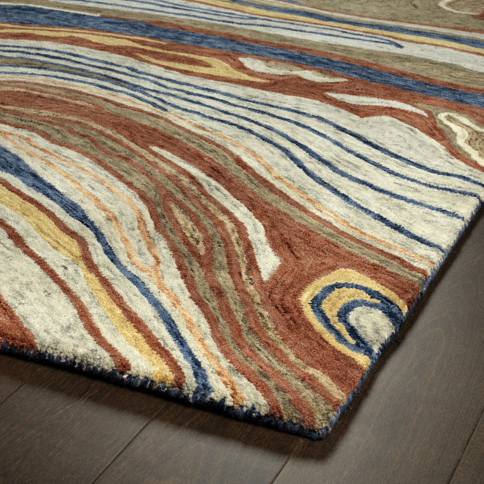 Kaleen Marble Multicolor color Hand-Tufted Rug, 2'x3'