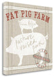 "Farm Linen Pig" By Sue Schlabach, Giclee Print on Gallery Wrap Canvas