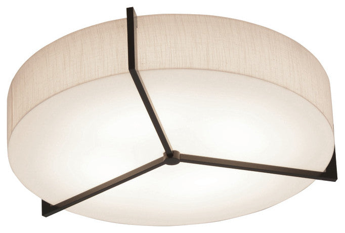 Apex Ceiling Light LED 18W, Espresso/Jute