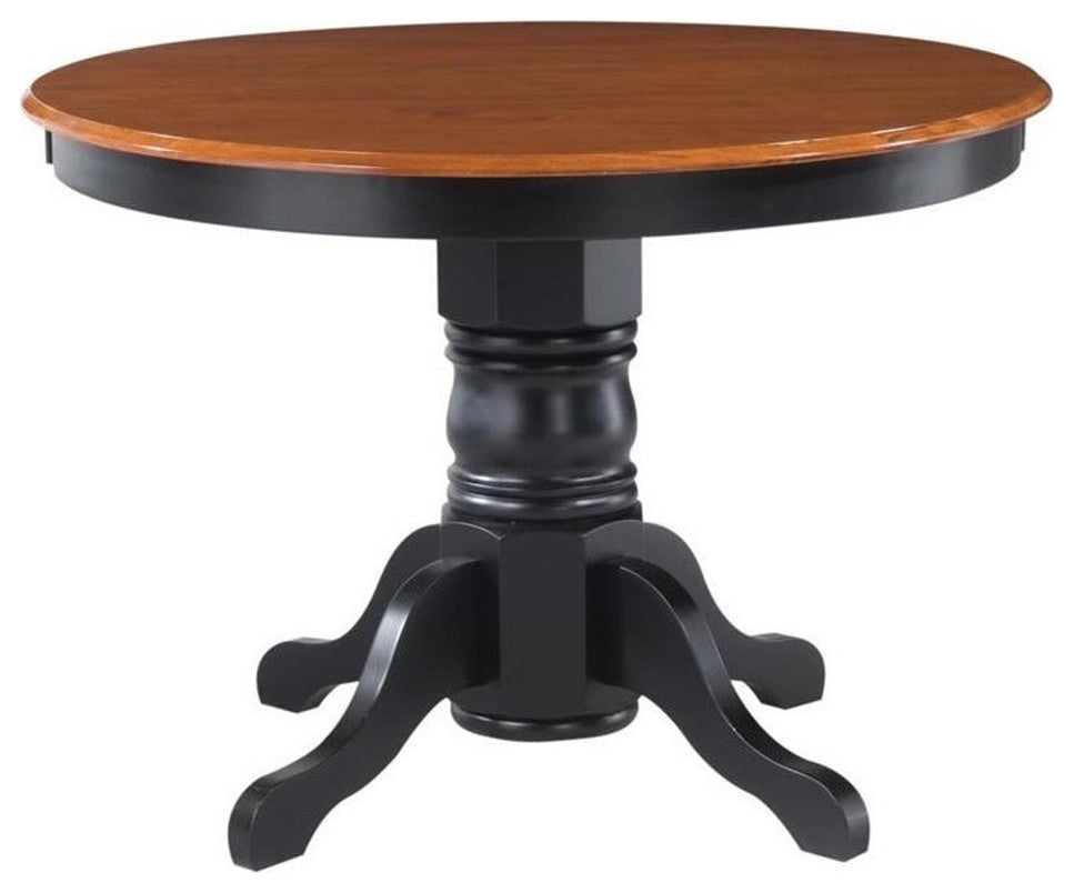 Homestyles Bishop Wood 5 Piece Dining Set in Black