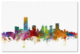 "Oklahoma City Skyline" Canvas Art by Michael Tompsett