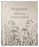 Happniess Blooms from Within 50"x60" Coral Fleece Blanket