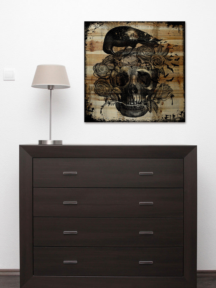 Marmont Hill, "To Die For" by Vicki Butler Painting Print, Natural Pine Wood