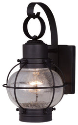 Chatham 7" Outdoor Wall Light, Textured Black