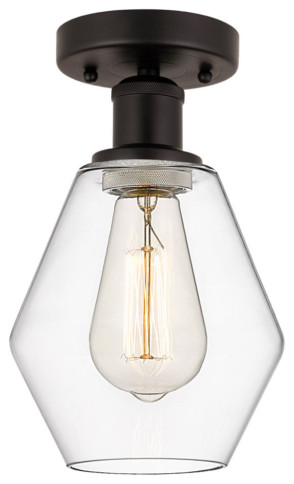 Innovations 616-1F-OB-G652-6 1 Light Semi-Flush Mount, Oil Rubbed Bronze