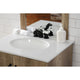 Kingston Brass Victorian Widespread Bathroom Faucet, Matte Black