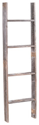 Jolene Reclaimed Barn Wood Rustic Ladder, 4'
