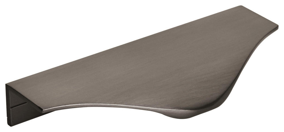 Amerock Aloft Cabinet Edge Pull, Black Chrome, 4-3/16" Center-to-Center