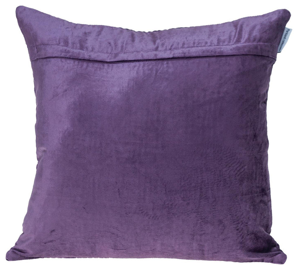 Parkland Collection Cristal Transitional Quilted Purple Throw Pillow