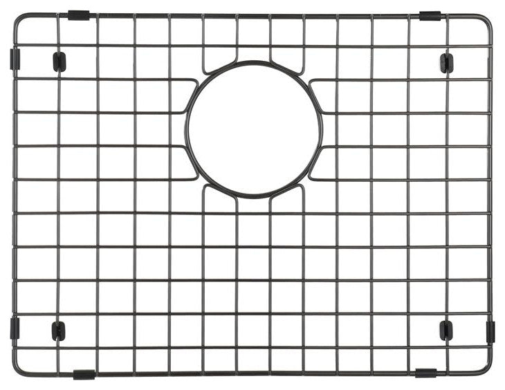Starstar Sink Protector, Matte Black Stainless Steel, Bottom Grid, 18x15