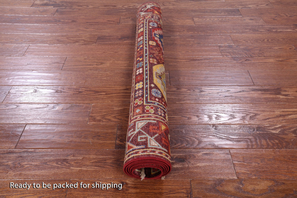 Hand Knotted Bokhara Wool Rug 4' 0" X 6' 4" - Q12157