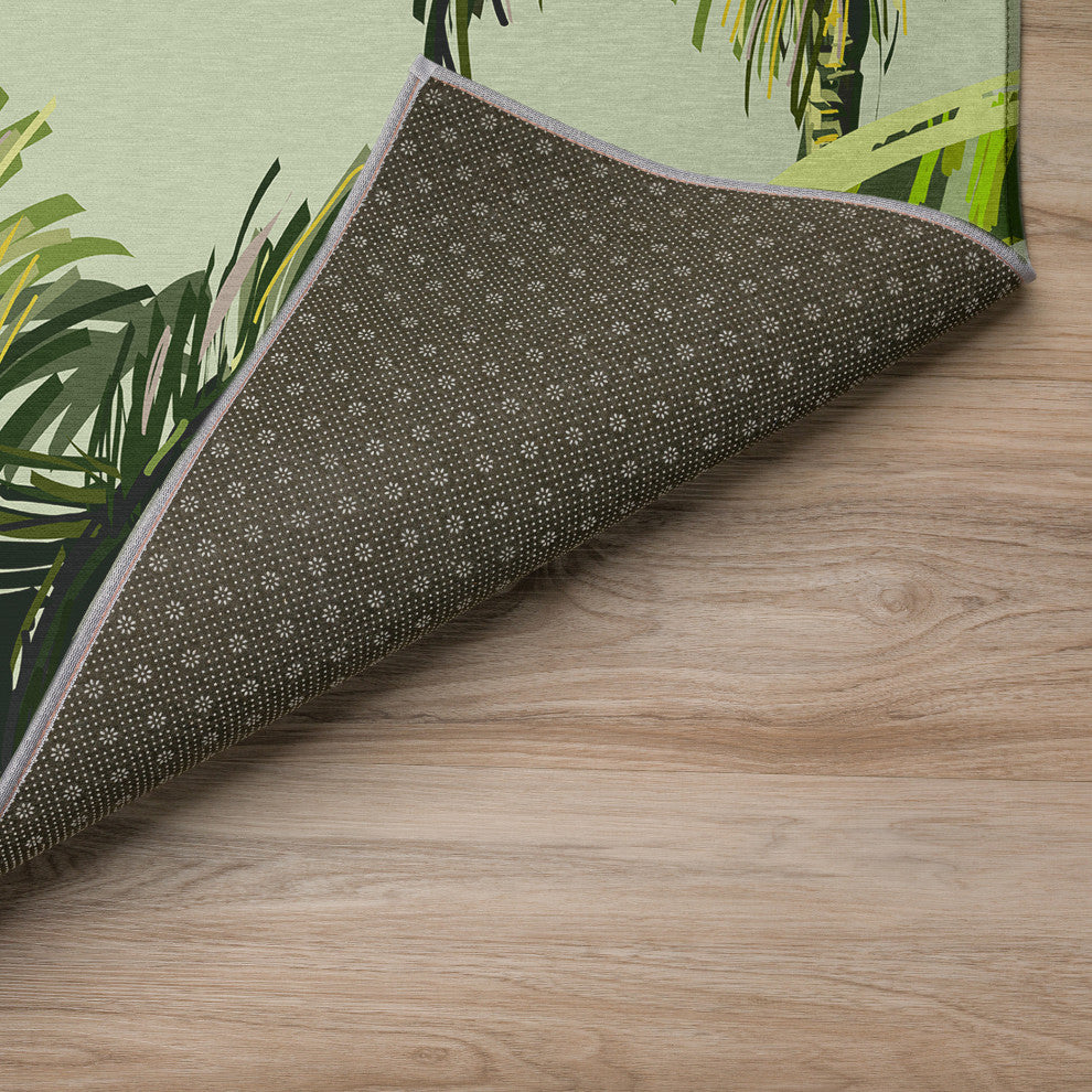 Indoor/Outdoor Tropics TC10 Aloe Machine Washable 10' x 14' Rug