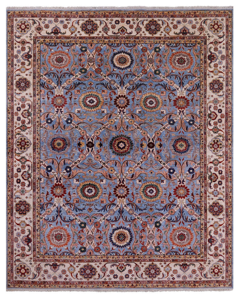 Hand Knotted Persian Tabriz Wool Rug 8' 4" X 9' 10" Q9991