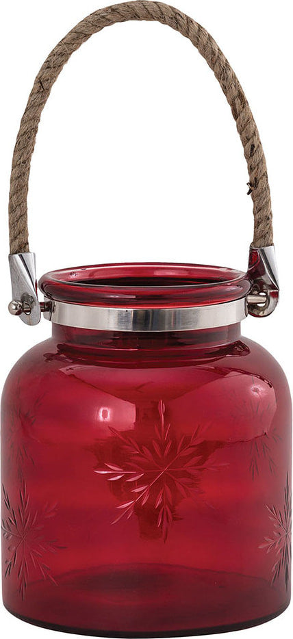 Pomeroy Starlit Lantern Large, Red