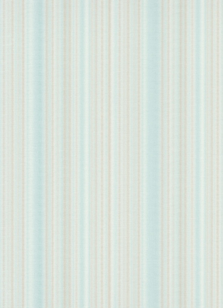 Plain Geometric Textured Wallpaper, Stripes, 10048-18, White Brown Blue, 1 Roll