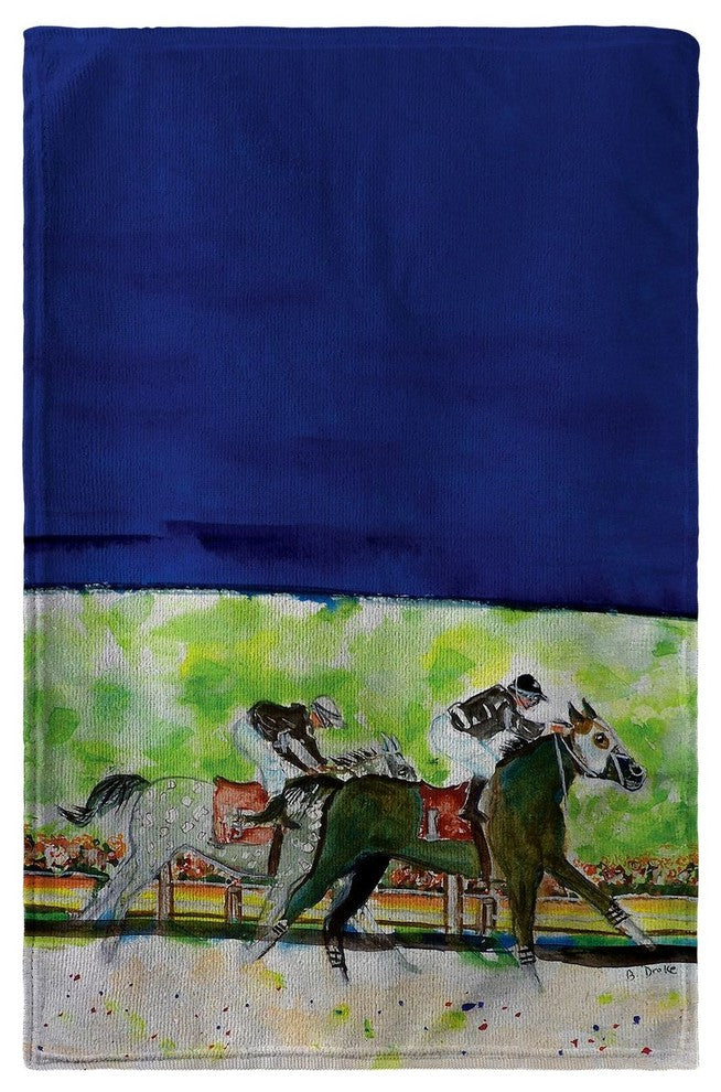 Betsy Drake Close Race Beach Towel