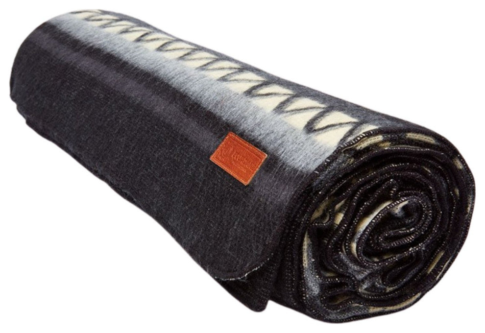 Ultra Soft Dark Gray Southwest Handmade Blanket