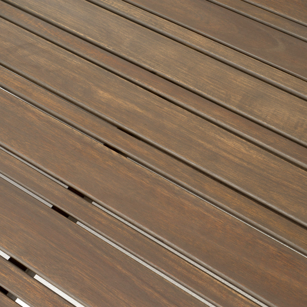 Morgan Outdoor 5 Seater Acacia Wood Sofa Chat Set, White