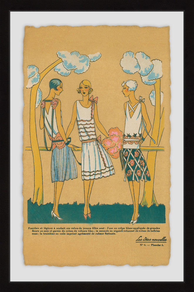 "Summer Dresses" Framed Painting Print, 20"x30"