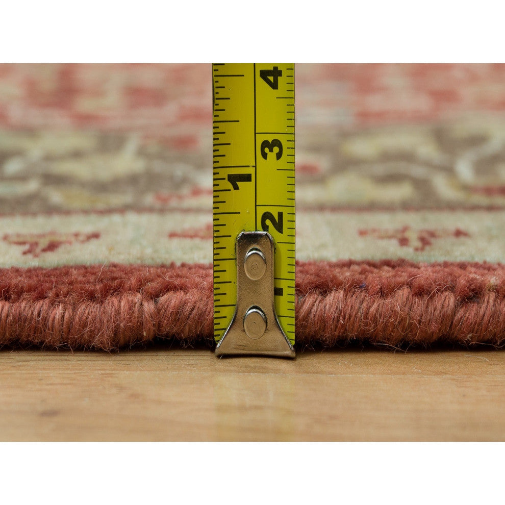 Turkey Red Antiqued Haji Jalili Design Hand Knotted Wool XL Runner Rug 2'8"x16'