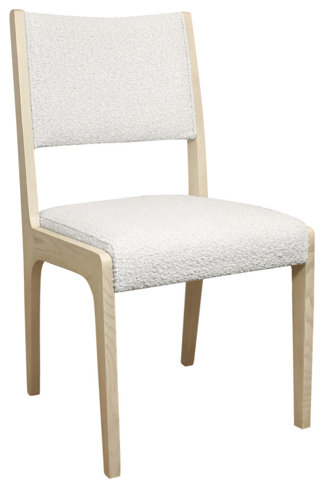 Flagstaff 13-Piece 108" Dining Set With 12 Ash Boucle Chairs In Ivory