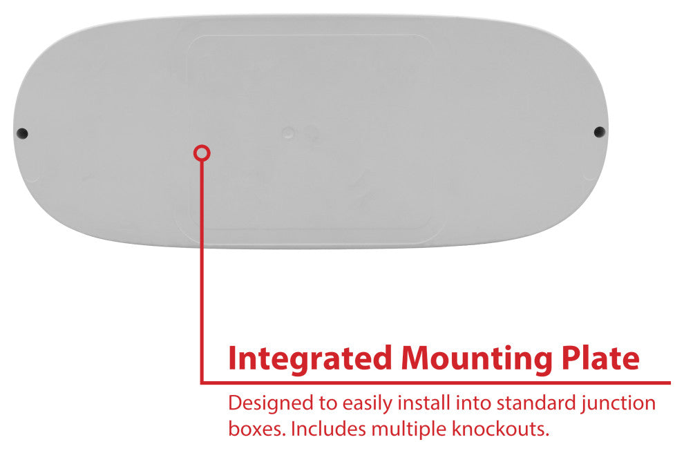 EML6 Outdoor Emergency LED Fixture with Battery Backup