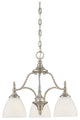 Herndon 3-Light Chandelier, Satin Nickel