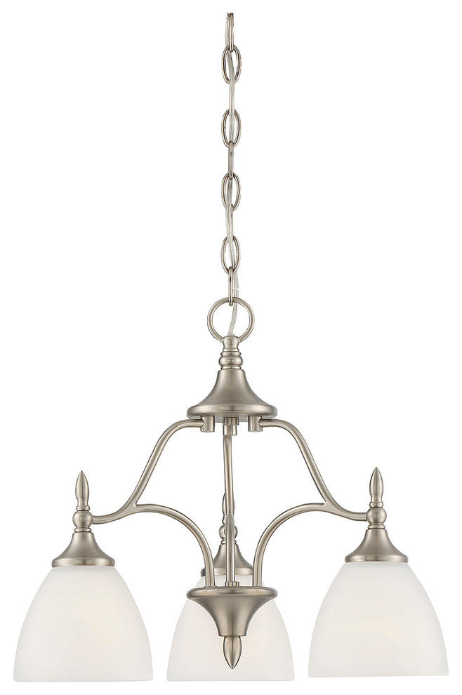 Herndon 3-Light Chandelier, Satin Nickel