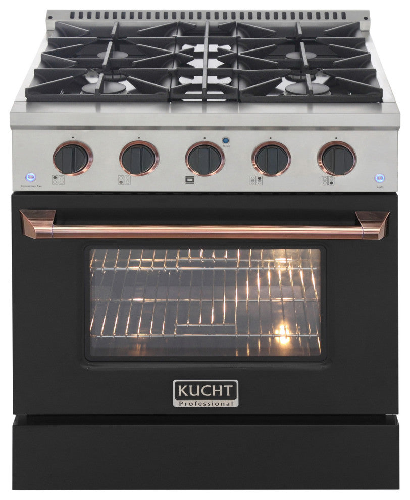 KUCHT Pro-Style 30" 4.2 cu. ft. Range Custom, Black Rose, Natural Gas