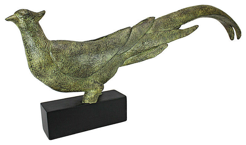 Modern Pheasant Statue, Head Forward