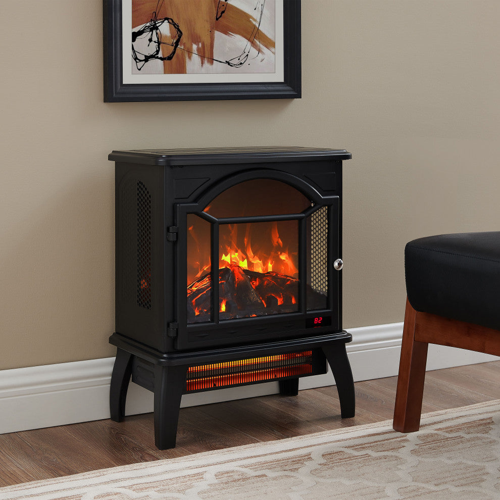 Gewnee 18 inch 3D Infrared Electric Stove with remote control
