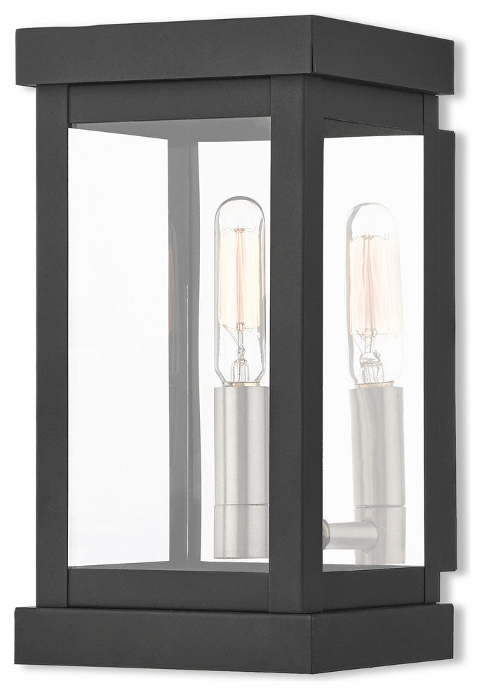 1 Light Outdoor Wall Lantern, Black