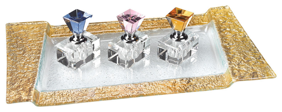 3 Piece Crystal Rainbow Perfume Set 2"