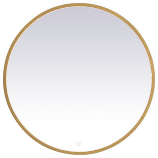 Modern Brass Led Mirror