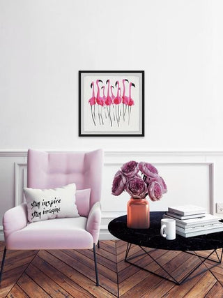 "Flamboyance" Framed Painting Print, 24"x24"