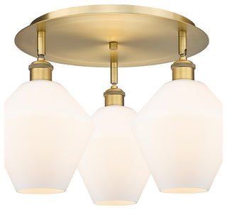 Innovations Cindyrella 3 19.75" Flush Mount Brushed Brass