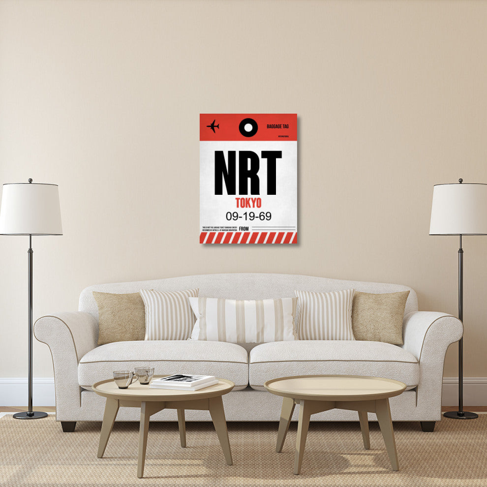 "NRT Tokyo Luggage Tag 1" Fine Art Print