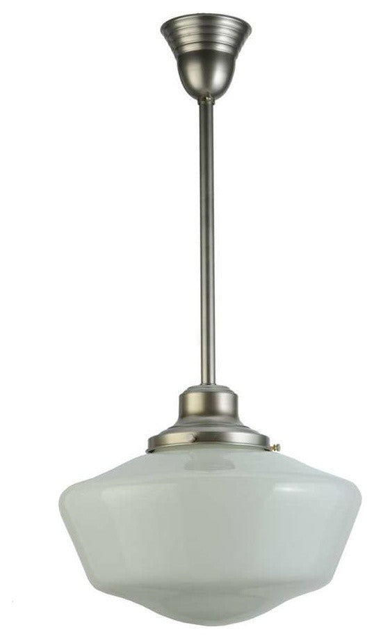 Meyda lighting 141230 16"W Revival Schoolhouse With Traditional Globe Pendant