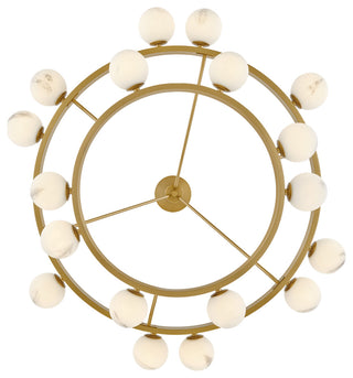 Fredrick Ramond Selene Chandelier, Lacquered Brass, Large