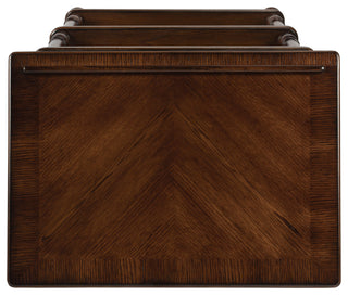 Alden 4-Tier Library Stand, Medium Brown