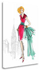 "Colorful Fashion III - New York" By Anne Tavoletti, Gallery Wrap Canvas