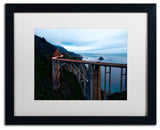 'Big Sur - Bixby Bridge - California-II' Matted Framed Canvas Art by David Ayash