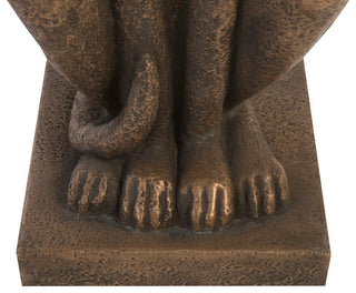 Grayhound Resin Figurine, Bronze