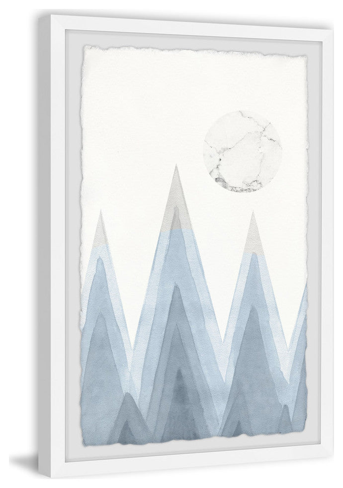 "Mountain Sharp" Framed Painting Print, 12"x18"