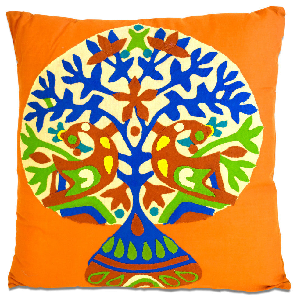 Patchwork Tree Pillow
