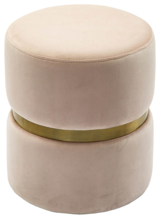 TOV Furniture Yamma Blush Velvet Ottoman