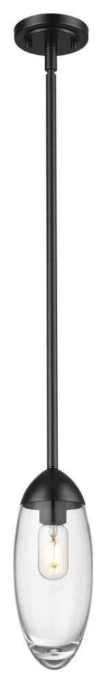 Z-LITE 1-Light Pendant, Matte Black