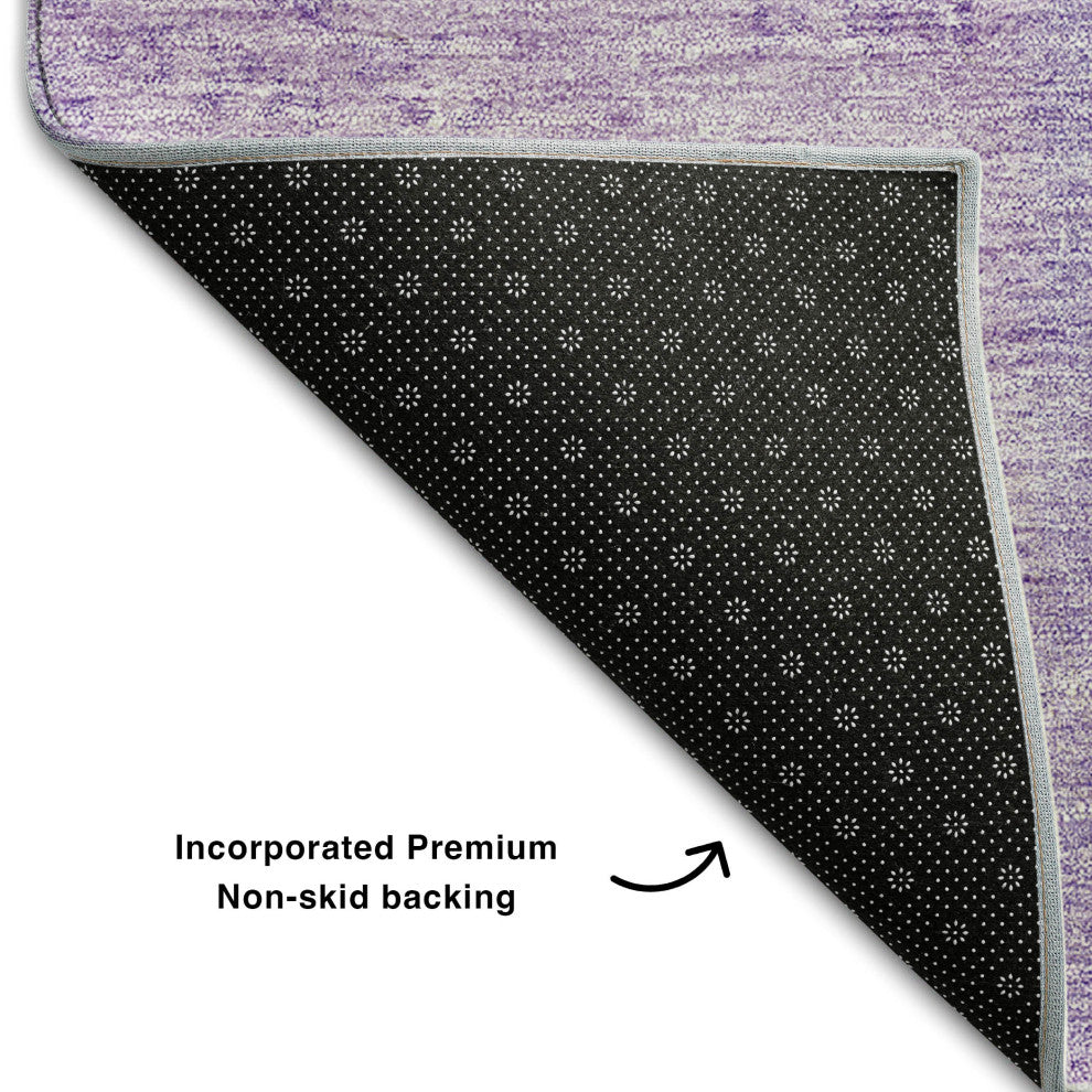 Premium Machine Washable Mayfield AMF664 Lavender 3' x 5' Rug