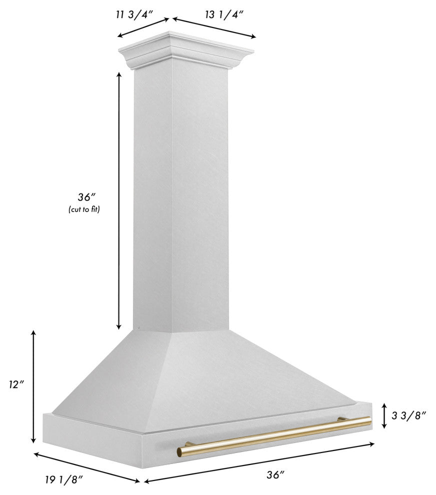 ZLINE 36" ZLINE DuraSnow Hood With DuraSnow KB4SNZ-36-G