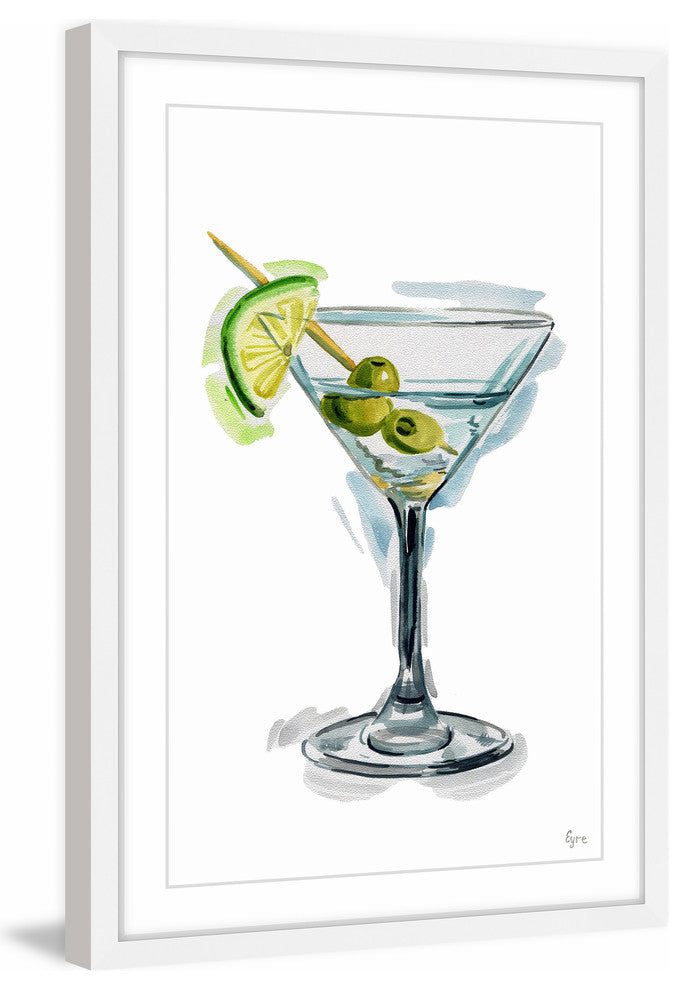 "Olive Martini" Framed Painting Print, 12"x18"